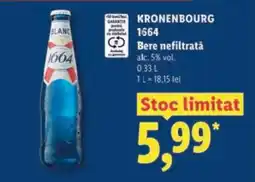 Lidl Kronenbourg 1664 Bere nefiltrată Ofertă