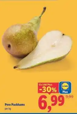 Lidl Pere Packhams Ofertă