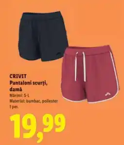 Lidl CRIVIT Pantaloni scurți, damă Ofertă