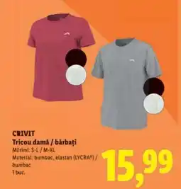 Lidl CRIVIT Tricou damă / bărbați Ofertă