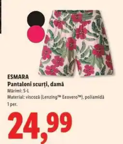 Lidl ESMARA Pantaloni scurți, damă Ofertă