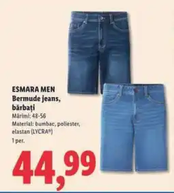 Lidl ESMARA MEN Bermude jeans, bărbați Ofertă