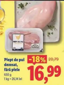 Lidl Piept de pui dezosat, fără piele Ofertă