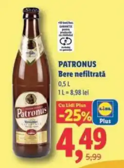 Lidl PATRONUS Bere nefiltrată Ofertă