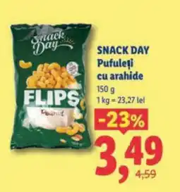 Lidl SNACK DAY Pufuleți cu arahide Ofertă