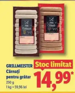 Lidl GRILLMEISTER Cârnați pentru grătar Ofertă