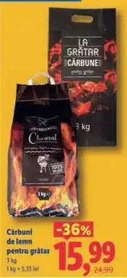 Lidl Cărbuni de lemn pentru grătar Ofertă