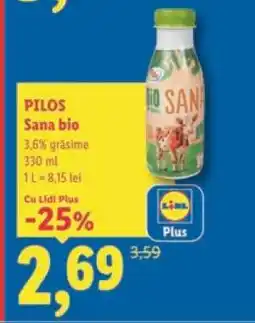 Lidl Pilos Sana bio Ofertă