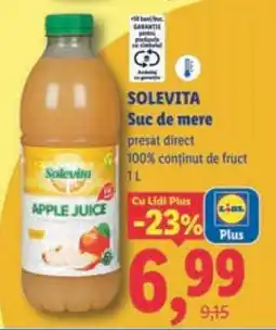 Lidl Solevita Suc de mere Ofertă