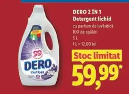 Lidl DERO 2 în 1 Detergent lichid Ofertă