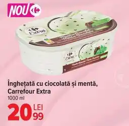 Carrefour Înghețată cu ciocolată și mentă, Carrefour Extra Ofertă