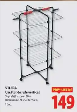 Lidl Vileda Uscător de rufe vertical Ofertă
