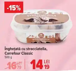Carrefour Înghețată cu stracciatella, Carrefour Classic Ofertă