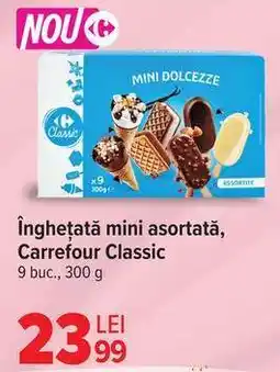 Carrefour Înghețată mini asortată Carrefour Classic Ofertă