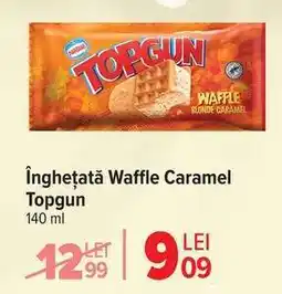 Carrefour Înghețată Waffle Caramel Topgun Ofertă
