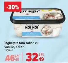 Carrefour Înghețată fără zahăr, cu vanilie, Kri Kri Ofertă