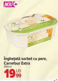 Carrefour Înghețată sorbet cu pere, Carrefour Extra Ofertă