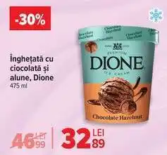 Carrefour Înghețată cu ciocolată și alune, Dione Ofertă