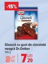 Carrefour Glazură cu gust de ciocolată neagră Dr. Oetker Ofertă