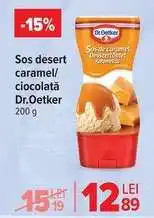 Carrefour Sos desert caramel/ciocolată Dr. Oetker 200 g Ofertă