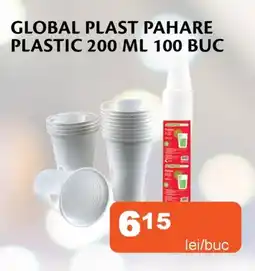 Unicarm Global plast pahare plastic Ofertă
