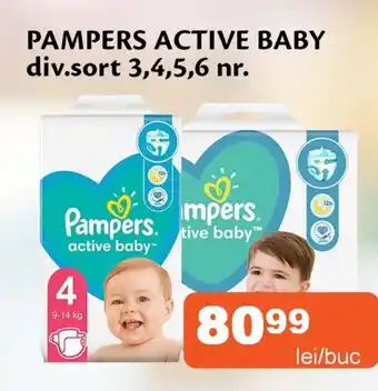 Unicarm Pampers active baby Ofertă