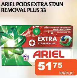Unicarm Ariel pods extra stain removal plus 33 Ofertă