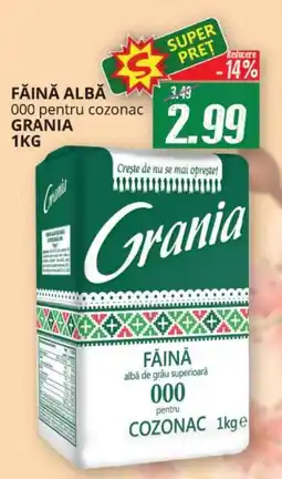 Diana Supermarket Făină albă 000 pentru cozonac grania Ofertă