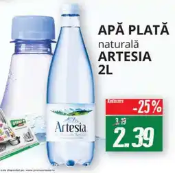 Diana Supermarket Apă plată naturalǎ artesia Ofertă