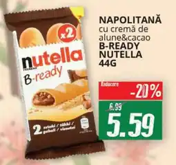 Diana Supermarket Napolitană cu cremă de alune&cacao b-ready nutella Ofertă