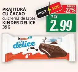 Diana Supermarket Prajitură cu cacao cu cremă de lapte kinder delice Ofertă
