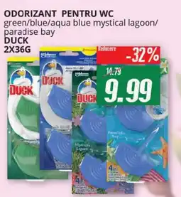 Diana Supermarket Odorizant pentru wc green/blue/aqua blue mystical lagoon/ paradise bay duck Ofertă