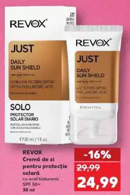 Kaufland REVOX Cremă de zi pentru protecție solară Ofertă