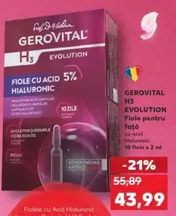 Kaufland GEROVITAL H3 EVOLUTION Fiole pentru față Ofertă