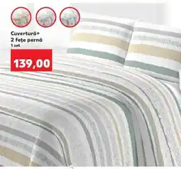 Kaufland Cuvertură + 2 fețe pernă Ofertă