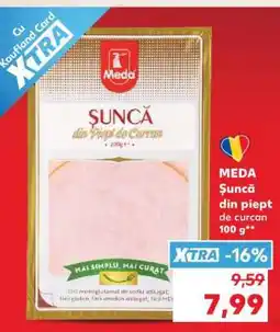 Kaufland MEDA Șuncă din piept de curcan 100 g Ofertă
