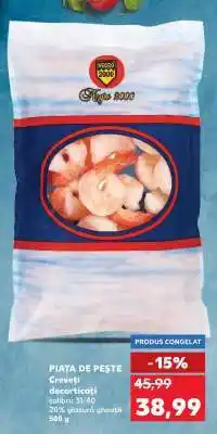 Kaufland PIAȚA DE PEȘTE Creveți decorticați Ofertă