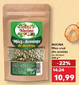 Kaufland NUCINA Miez crud din semințe de dovleac Ofertă