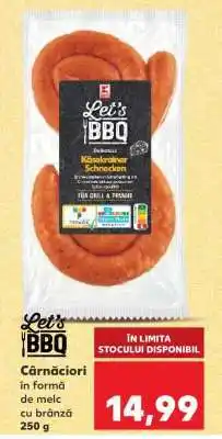 Kaufland Cârnațiori în formă de melc cu brânză Ofertă