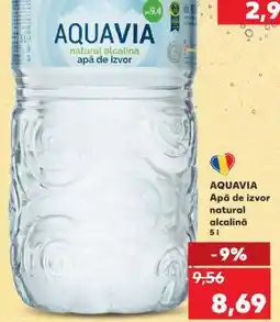 Kaufland AQUAVIA Apă de izvor natural alcalină Ofertă