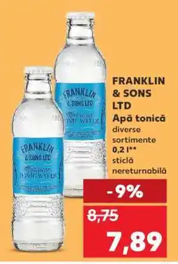 Kaufland FRANKLIN & SONS LTD Apă tonică Ofertă