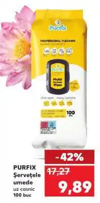 Kaufland PURFIX Şerveţele umede uz casnic 100 buc Ofertă