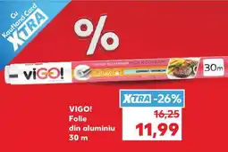 Kaufland VIGO! Folie din aluminiu 30 m Ofertă