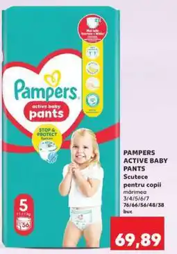 Kaufland PAMPERS ACTIVE BABY PANTS Ofertă