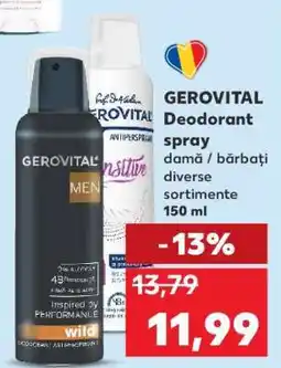 Kaufland GEROVITAL Deodorant spray Ofertă