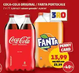 Penny COCA-COLA original/FANTA portocale Ofertă