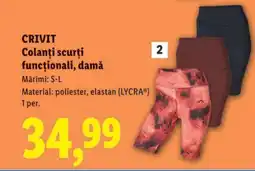 Lidl CRIVIT Colanți scurți funcționali, damă Ofertă
