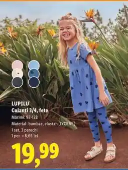 Lidl LUPILU Colanți 3/4, fete Ofertă