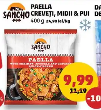 Penny PAELLA CREVEȚI, MIDII & PUI Ofertă