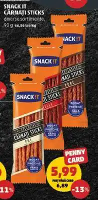Penny SNACK IT Cârnați sticks Ofertă
